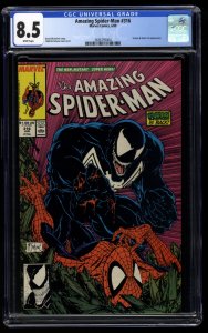 Amazing Spider-Man #316 CGC VF+ 8.5 White Pages Venom!
