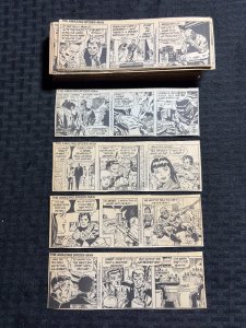 1991 AMAZING SPIDER-MAN by Stan Lee & Larry Lieber 6.5x2 Comic Strips LOT of 239