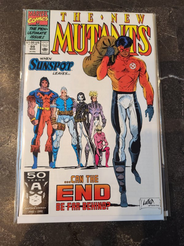 New Mutants #99 1st Feral 1st Shatterstar (Cameo)MARVEL KEY!!!!