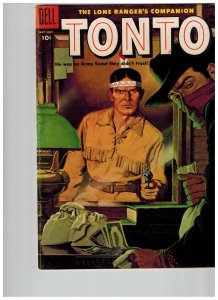 Lone Ranger's Companion Tonto May-July #19 (1955) Bright Fresh