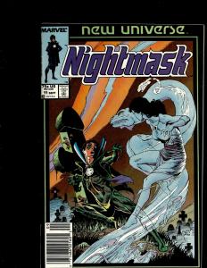 12 Comics Justice # 1 2 3 4 5 6 7  Nightmask # 5 7 11 12 Merc # 7 11 WS8