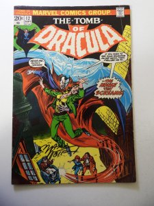 Tomb of Dracula #12 VG/FN Condition signed by Marv Wolfman, no cert