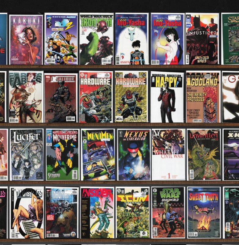 Huge Lot 150+ Comics with Excalibur, Girls, Hellblazer, Eureka & More!