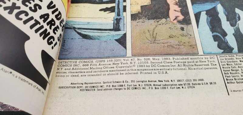 Detective Comics #526 Batman 500th Appearance and Anniversary Issue! (1983) NM