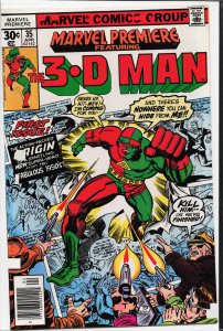 Marvel Premiere #35 (1977) 3-D Man [Key Issue]