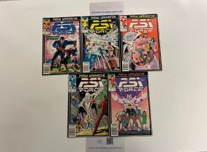 5 PSI Force Marvel Comics Books #1 2 3 4 5 New Universe 30 JW3