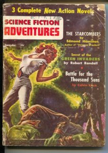 Science Fiction Adventures #6 12/1957-Harlan Ellison pulp story-Ed Emsh GGA c...