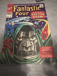 Fantastic Four #57 (1966) Dr. Doom Silver Surfer Cover Silver Age Comic