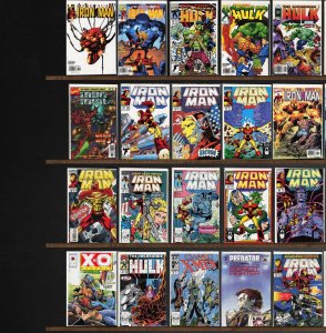 Huge Lot 130+ Comics with Iron Man, The Incredible Hulk, Silver Surfer & More!