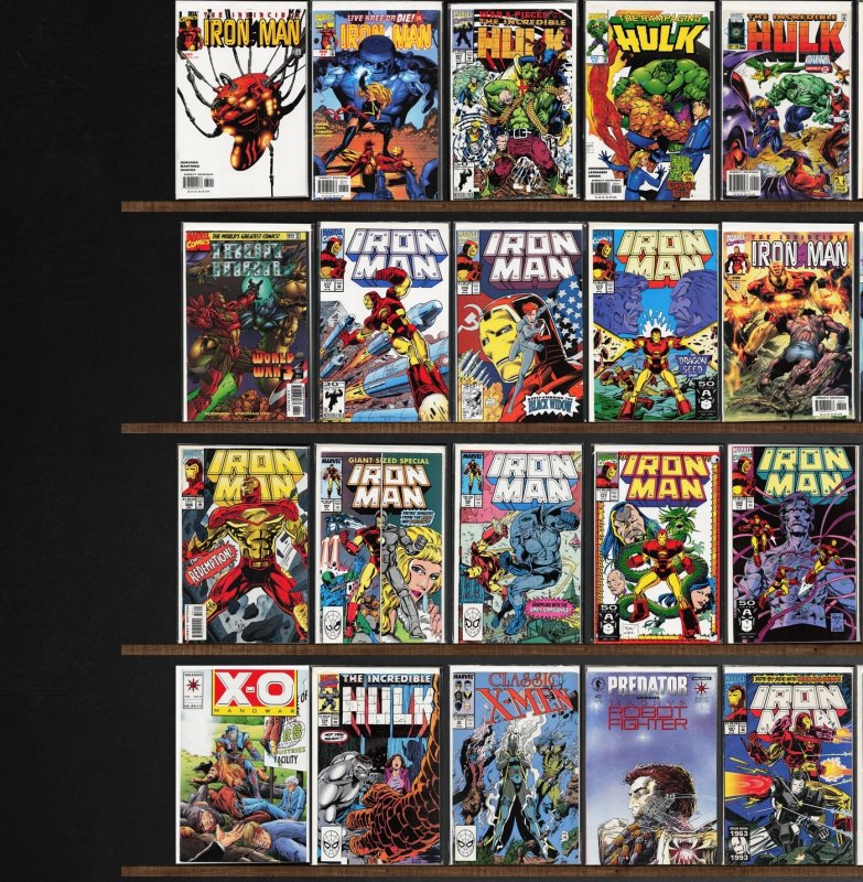 Huge Lot 130+ Comics with Iron Man, The Incredible Hulk, Silver Surfer & More!