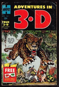 Adventures in 3-D #1 ~ With Glasses! ~ 1953 (2.0) WH