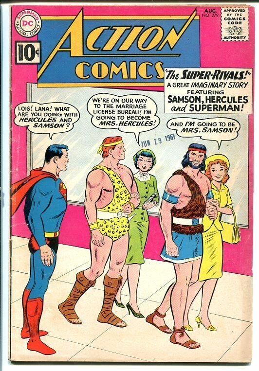 ACTION COMICS #279 Hercules-Supergirl-1961-Silver Age VG+