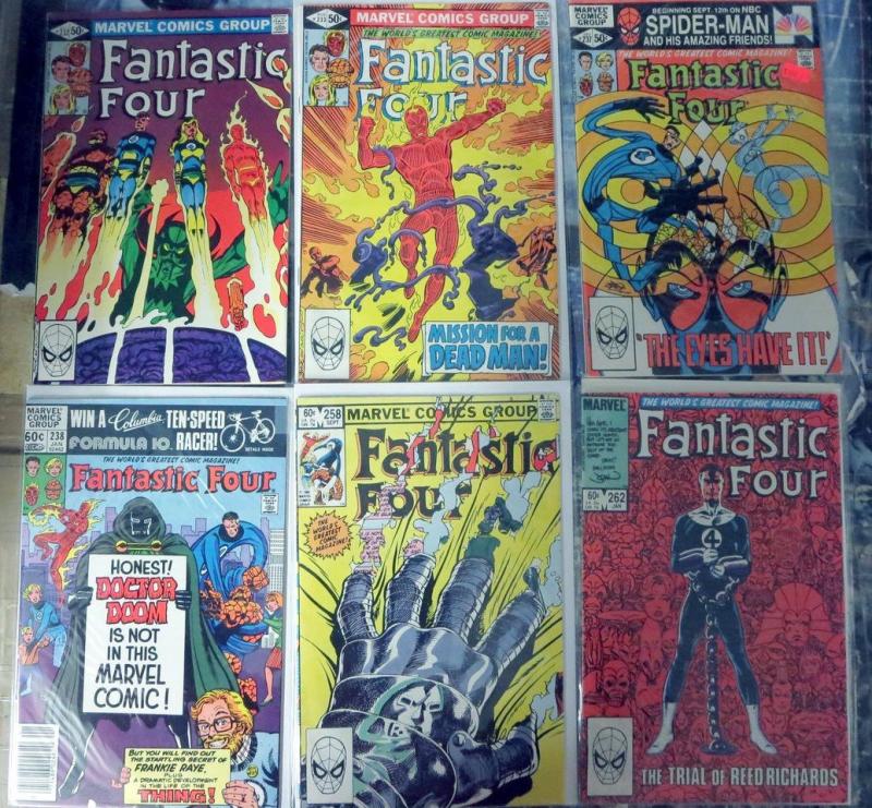 Fantastic Four 12 Issues #198-262 Mixed 1978-1983 Dr Doom Avengers Negative Zone