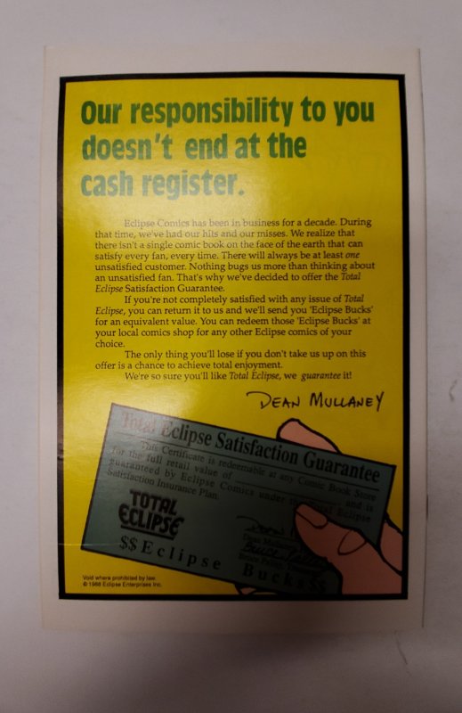 Masked Man #12 (1988) NM Eclipse Comic Book J658