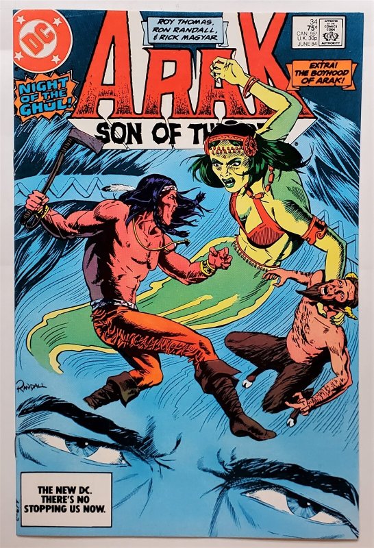 Arak Son of Thunder #34 (June 1984, DC) 8.5 VF+