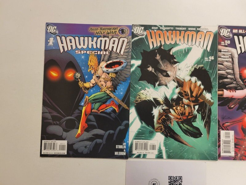 3 DC Comics #1 Special 46 Hawkman + #50 Hawkgirl 10 TJ5