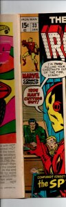 Invincible Iron Man #33 - 1st appearance Spymaster - KEY - 1971 - VG/FN