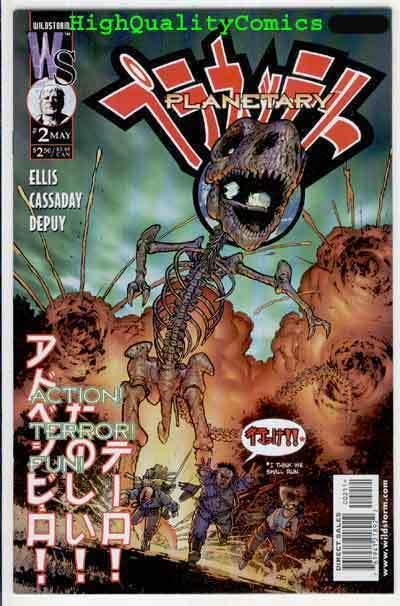 PLANETARY #2, NM+, Dinosaur, Monsters, Warren Ellis, 1999