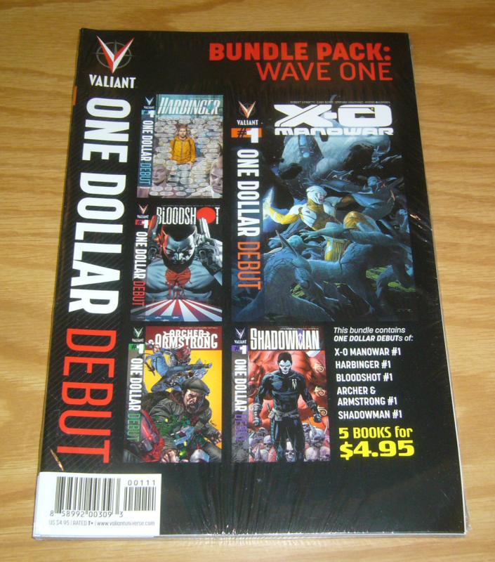 Valiant Bundle Pack: Wave One VF/NM x-o manowar - harbinger - bloodshot - set 1