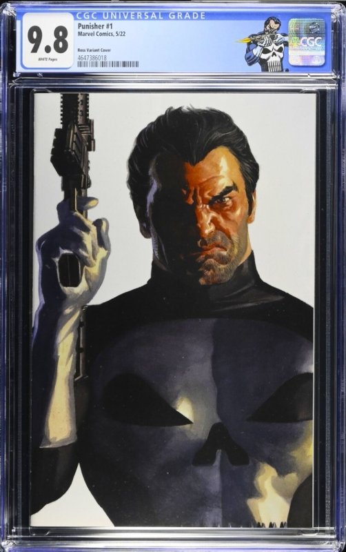 PUNISHER #1 CGC 9.8 ? ALEX ROSS TIMELESS VIRGIN VARIANT CUSTOM PUNISHER LABEL