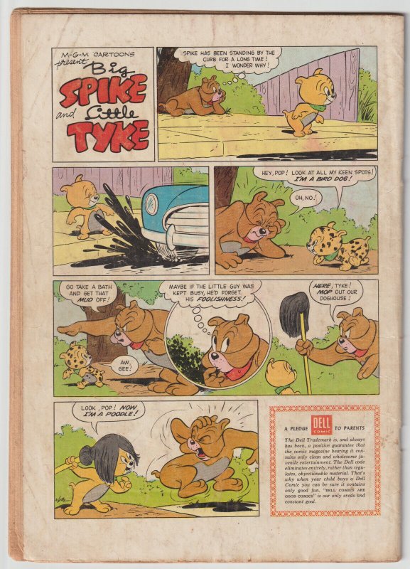M.G.M.'s Spike and Tyke #638 (1955, Dell), G condition (2.0)