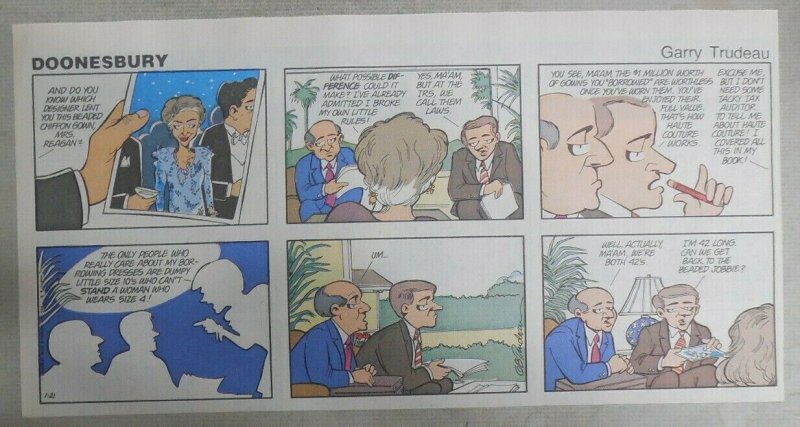 (51) Doonesbury Sundays by GB Trudeau from 1-12,1990 Size: 7.5 x 13 inches