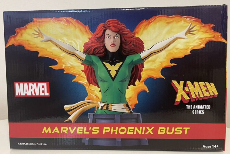 Diamond Select X-Men The Animated Series Marvel's Phoenix Resin Bust New In Box