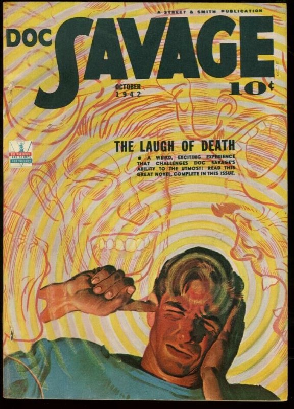 DOC SAVAGE 1942 OCT-PULP LAUGH OF DEATH STREET & SMITH VF