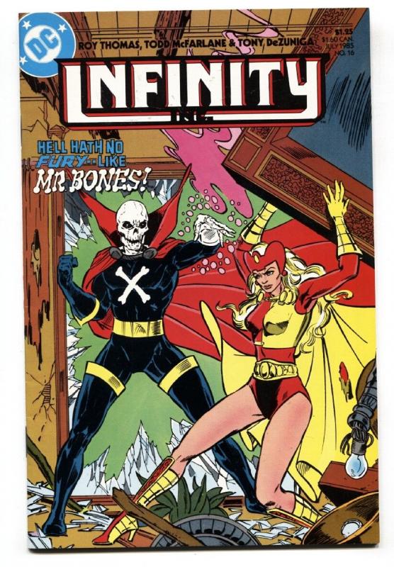 Infinity Inc. #16 1st appearance MR. BONES DC -comic book