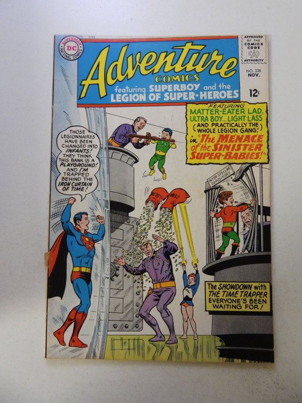 Adventure Comics #338 (1965) VG+ condition bottom staple detached from cover