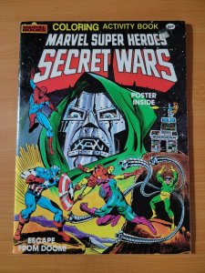 Marvel Super Heroes Secret Wars Coloring Activity Book + Poster ~ NOT USED 1984