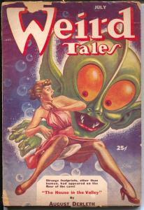 Weird Tales 7/1953-Good Girl Art-Silver-weird menace-Horror pulp stories-G