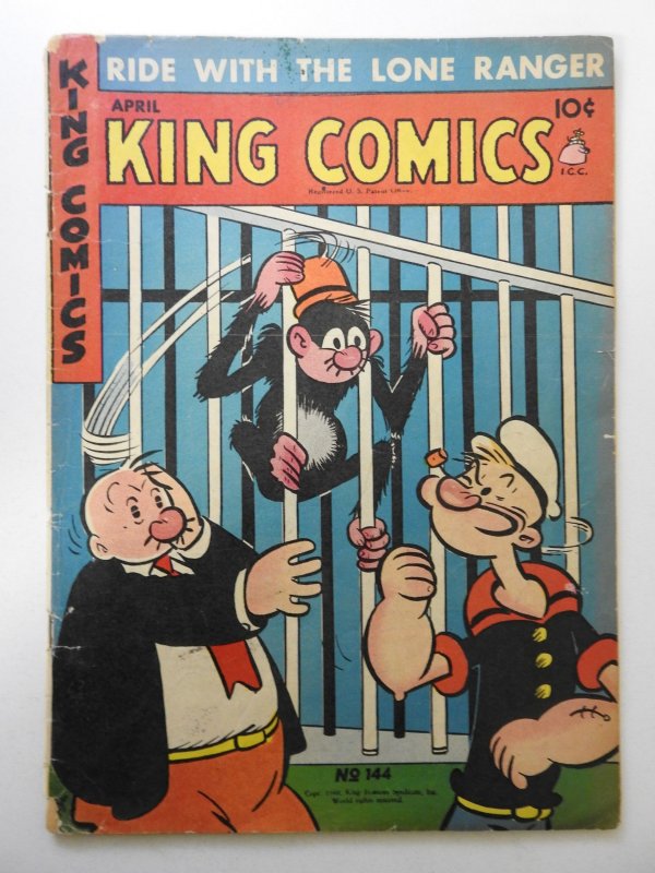 King Comics #144 (1950) GD+ Condition 1 in tear bc