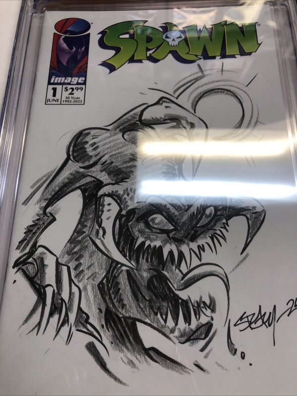 30th Anniversary Spawn (2022) # 1 (CGC 9.8 SS) Signed & Sketch Ken Steacy •Blank