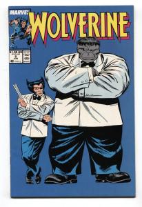 Wolverine #8 Hulk cover-Marvel Comic Book 1989 VF/NM