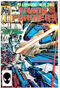 Transformers #4 Marvel Comics 1984 VF+ 1st Shockwave Dinobots Cameo