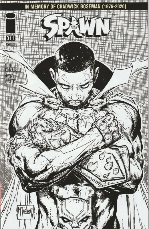 SPAWN # 311D (2020 IMAGE) TODD MCFARLANE SKETCH VARIANT