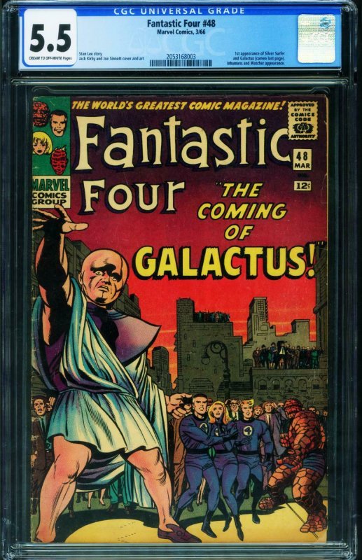 Fantastic Four #48 CGC 5.5 First Silver Surfer-2053168003