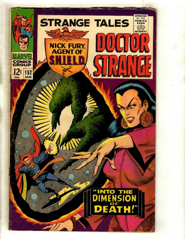 Strange Tales # 152 FN Marvel Comic Book Doctor Strange Nick Fury Shield GK3