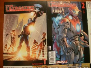 6 Near-Mint Marvel Comic: THE ULTIMATES #1 2 3 4 Captain Iron Man Thor Panther