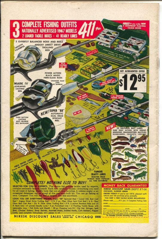 Adventures Into The Unknown #173 1967-ACG-penultimate issue-dinosaur-VF-