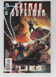 BATMAN SUPERMAN (2013 DC) #24 CVR A AARON KUDER
