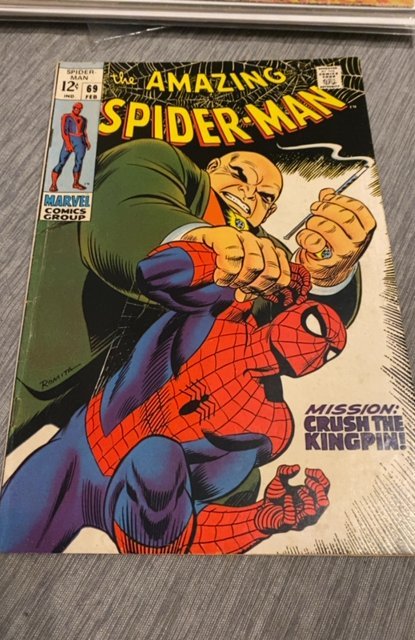 The amazing Spider-Man #69 vs kingpin Romita art