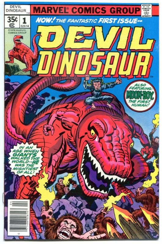 DEVIL DINOSAUR #1, NM-, Jack Kirby, Moon-Boy, T-Rex, 1978, more JK in store