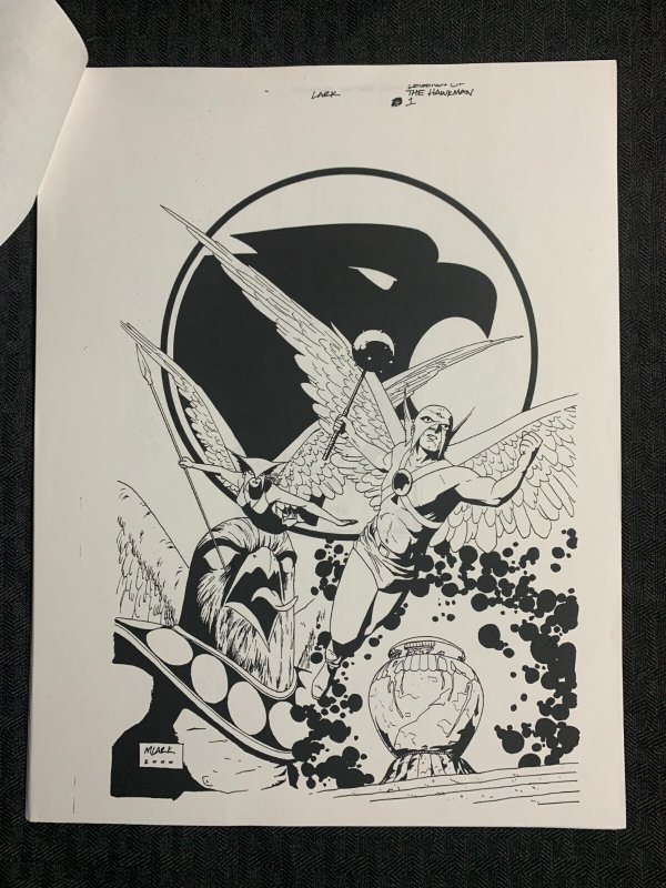 2000 LEGEND OF THE HAWKMAN #1 DC Comics 26pg B&W Advance FN+ 6.5 Michael Lark