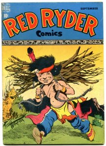 Red Ryder #62 1948-Dell-Little Beaver solo cover-Fred Harmon-Western-FN