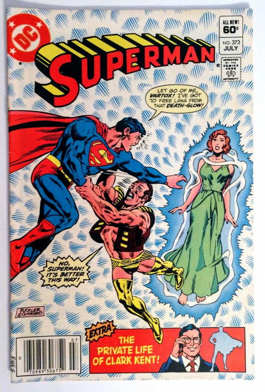 Superman #373 (VF, 1982) NEWSSTAND