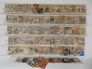 Huge Lot 90 Coverless Low Grade Comics Mostly Silver/Bronze!!