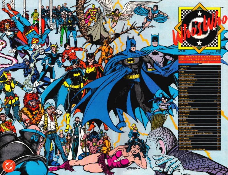 Aquaman! Batman! Blue Beetle!  WHO'S WHO: DEFINITIVE DIRECTORY of DCU #1...