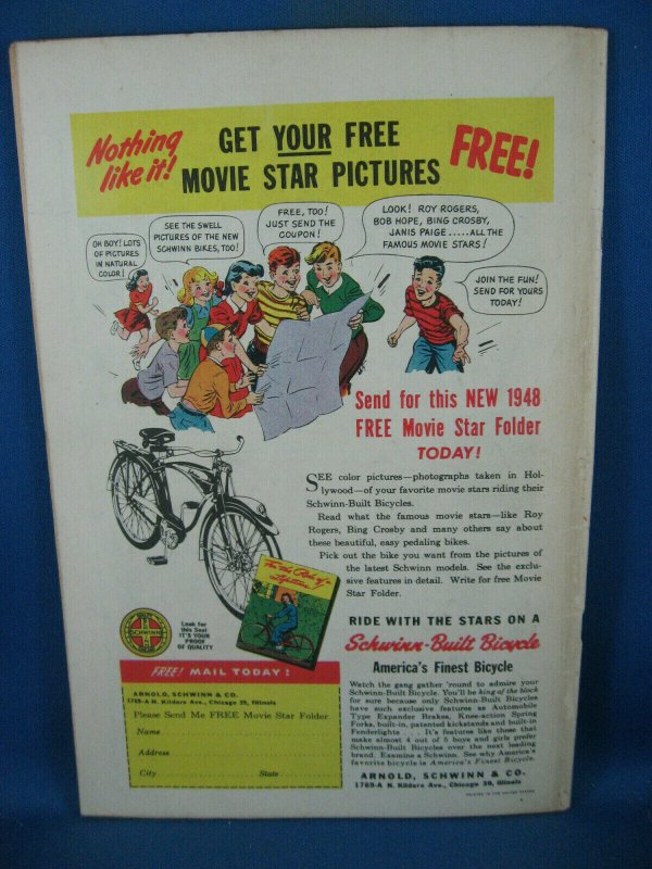 THRILLING COMICS 67 VF+ SCHOMBURG FRAZETTA GGA 1948 SHARP AIRBRUSH CVR